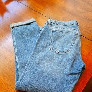 Women's Old Navy Blue Straight Jeans Classic Denim Size 4